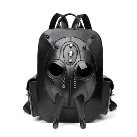 Sac à Dos Tête de Mort Gothique "Respirateur des Ombres"