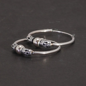 Boucles d’Oreilles Viking "Anneaux d’Argent des Guerriers" - Argent Sterling 925
