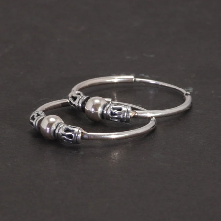 Boucles d’Oreilles Viking "Anneaux d’Argent des Guerriers" - Argent Sterling 925