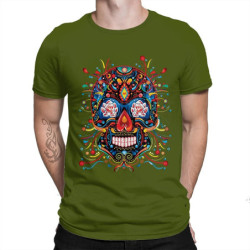 T-shirt tête de mort mexicaine - modèle 19