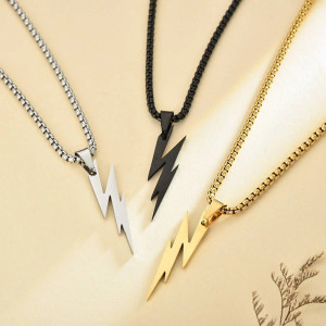 Collier Rock “Éclair Rebelle”  - 3 couleurs au choix !
