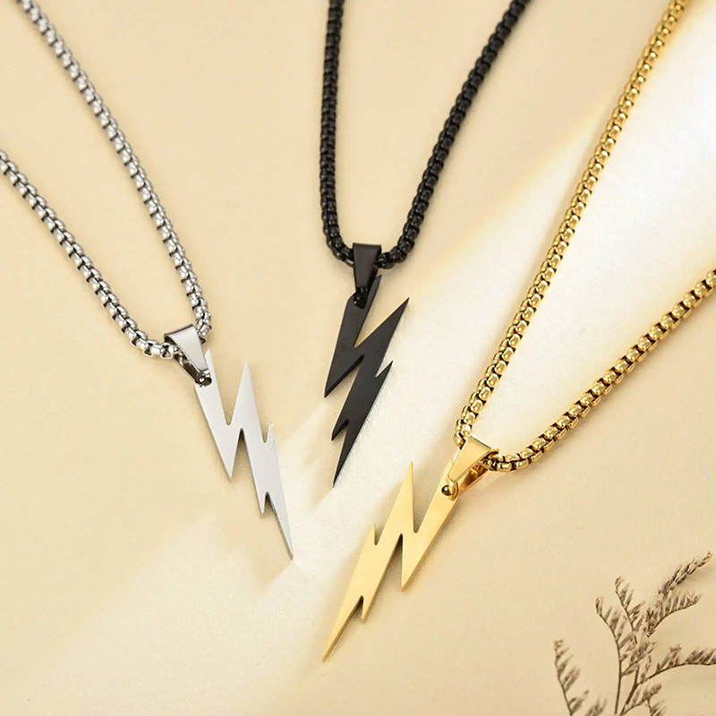 Collier Rock “Éclair Rebelle”  - 3 couleurs au choix !