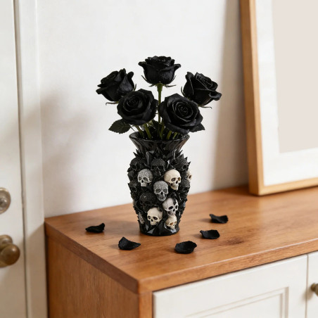 Avant Vase Gothique Crânes Cristallins "Crystal Skull Cluster"
