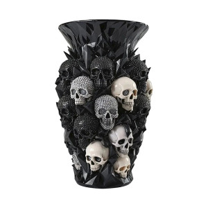 Vue generale Vase Gothique Crânes Cristallins "Crystal Skull Cluster"