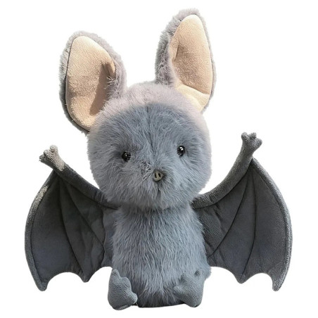 Vue generale Peluche Gothique Chauve-Souris "Gardien Suspendu des Nuits"