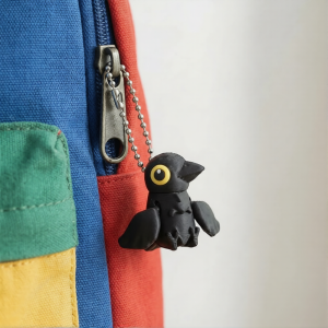 Porte-clés Gothique "Le Corbeau Sentinelle"
