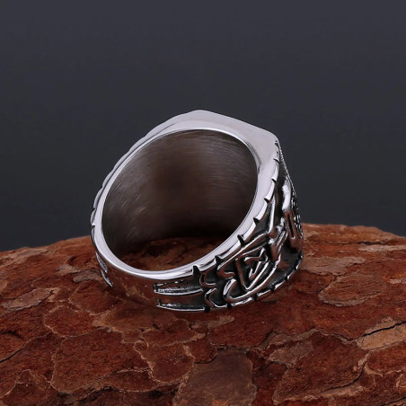 Vue Arrierre Bague Viking Dragon Níðhöggr