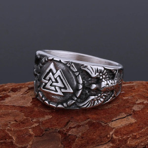 Bague Viking Dragon Níðhöggr