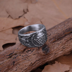 Avant Bague Viking Dragon Níðhöggr