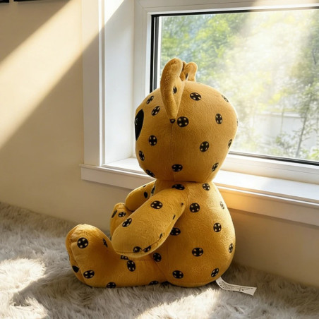 Vue Laterale Peluche Squelette "Duo Bones" L'Ombre et l'Ambre Couleur Jaune