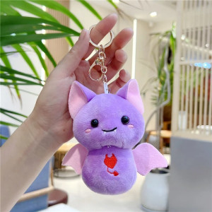 Porte-clés Goth Chauve-Souris "Petit Démon Mignon" Couleur Violet