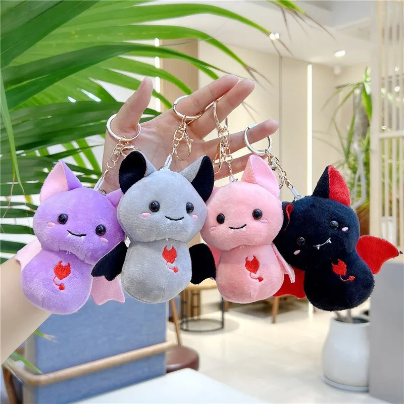 Porte-clés Goth Chauve-Souris "Petit Démon Mignon"
