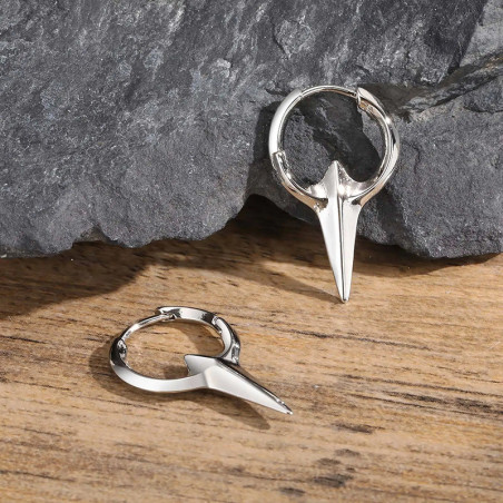 Boucles d’Oreilles Corbeau "Pointe du Messager d’Odin" - 3 couleurs au choix !