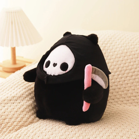Vue Laterale Peluche Tête de Mort - La Faucheuse "Lil' Reaper"