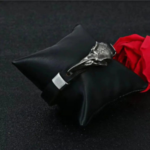 Bracelet Viking Crâne de Corbeau d’Odin