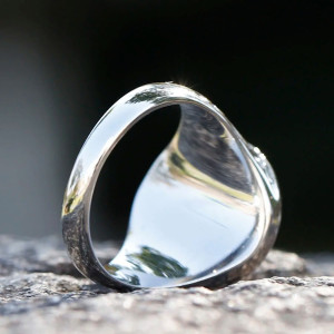 Vue Arrierre Bague Viking - Arbre de Vie d’Yggdrasil en Acier Inoxydable 316L