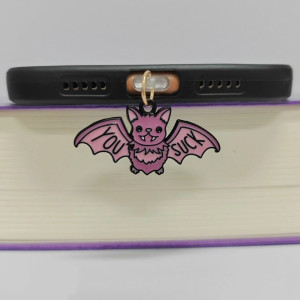 Bouchon Anti-poussière pour Téléphone - Chauve-Souris "You Suck"