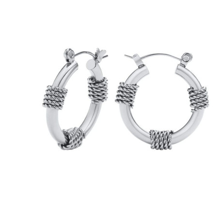 Détails Boucles d’Oreilles Viking - Anneaux du Forgeron Nordique