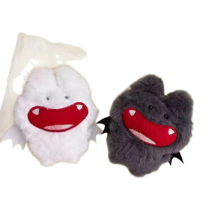 Vue generale Porte-clés Goth - Peluche Gardienne d'Âmes (Série "Duos d'Ombres")