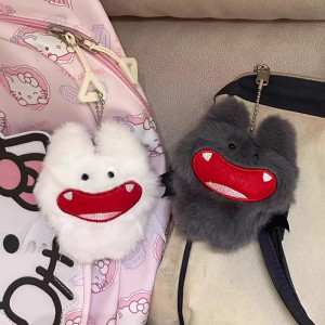 Avant Porte-clés Goth - Peluche Gardienne d'Âmes (Série "Duos d'Ombres")