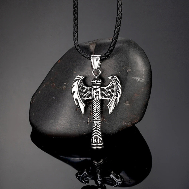 Collier Viking Hache "Tranchant du Jarl" Modele 1