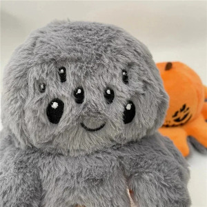 Peluche Tête de Mort Réversible - Citrouille Maléfique & Araignée Douce