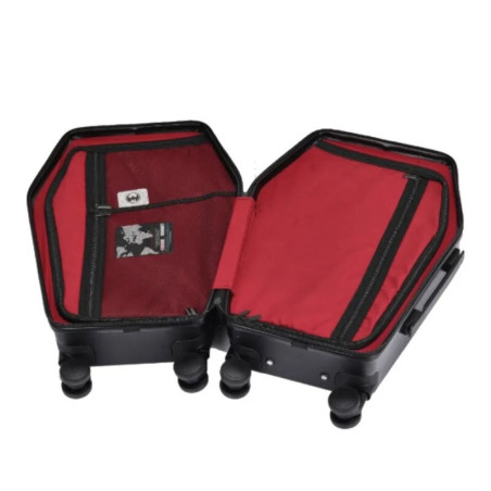 vue de Face Valise Tête de Mort Gothique "Cercueil Sacré" - 3 couleurs au choix !