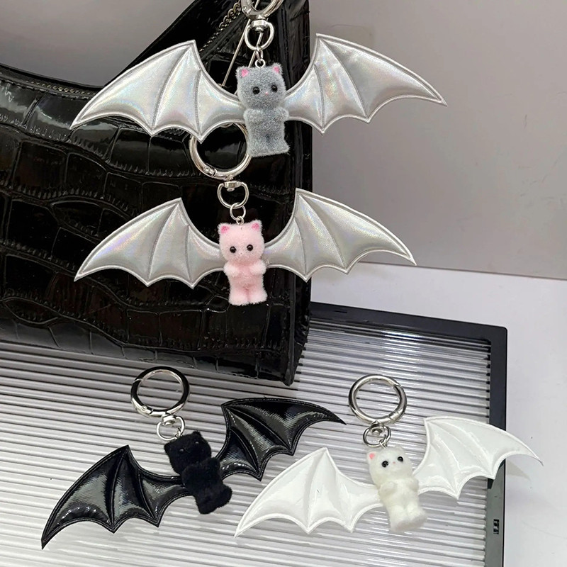 Porte-clés Goth Cute "Doudou de l'Âme Brisée" (Série "Duos de Sang") - 4 couleurs au choix !