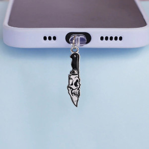 Bouchon Anti-poussière pour Téléphone - Couteau Mortel Modele 2