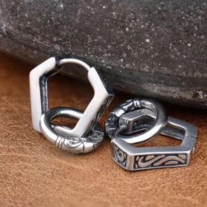 Boucles d’Oreilles Viking "Anneaux du Destin Nordique"