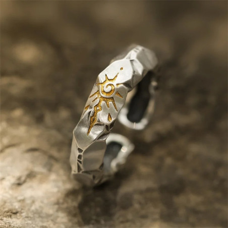 Bague Rock "Soleil Rebel" Modele 2