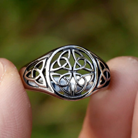 Bague Viking "Nœud des Destins Ancestraux"
