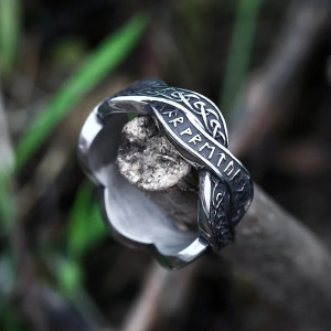 Bague Viking - Serment des Runes Entrelacées