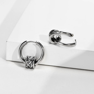 Boucles d’Oreilles Viking - Cercle d’Entrelacs du Destin