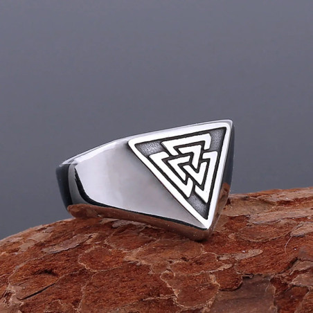 Bague Viking "Valknut du Serment d’Odin"