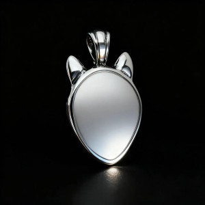 Vue arrierre Collier Viking Loup - Regard du Loup Dominant