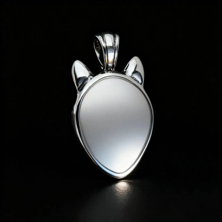 Vue arrierre Collier Viking Loup - Regard du Loup Dominant