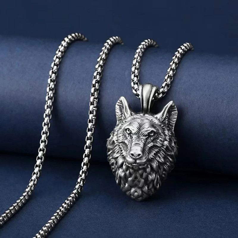 Collier Viking Loup - Regard du Loup Dominant