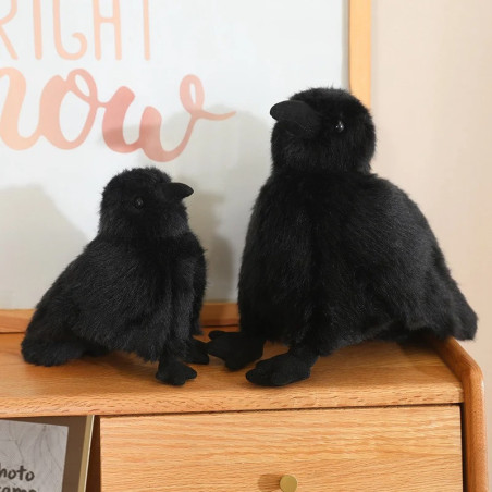 Avant Peluche Goth "Grand Corbeau des Ténèbres" - 2 tailels au choix !