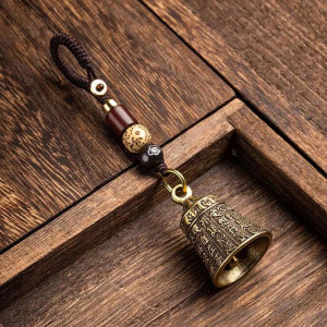 Porte-clé Cloche Tibétaine “Mantra des Âmes Perdues”