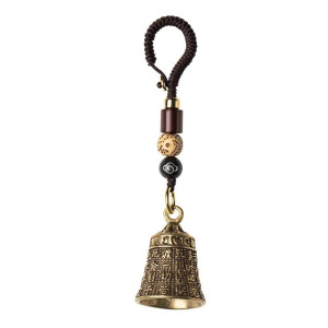détails du produit Porte-clé Cloche Tibétaine “Mantra des Âmes Perdues”