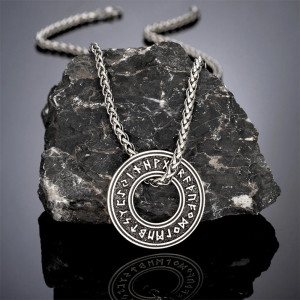 Collier Viking Anneau Runique Ancien Modele 4