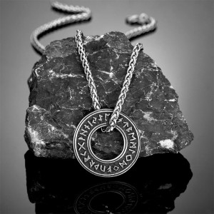 Collier Viking Anneau Runique Ancien Modele 1