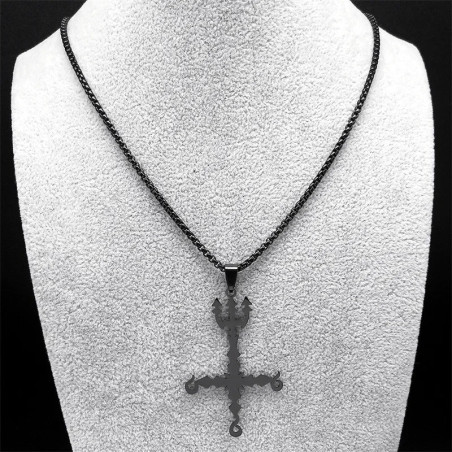 Pendentif Croix Infernale au Trident