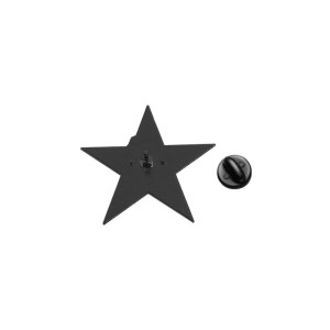 Vue Arrierre Pins Tête de Mort Rock - Étoile Poing Rebelle