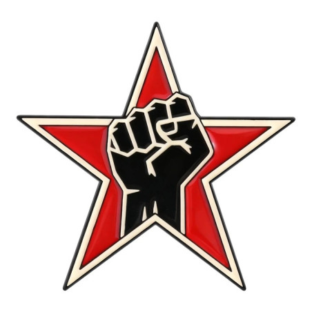 Vue generale Pins Tête de Mort Rock - Étoile Poing Rebelle