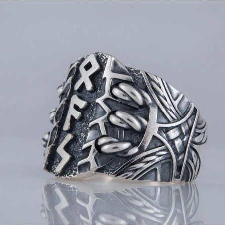 Vue de face Bague Viking Tyr