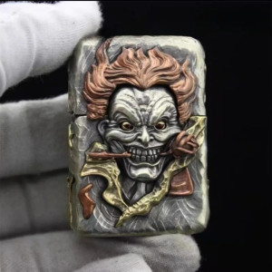 Briquet Tête de Mort Clown Dément Barbelé