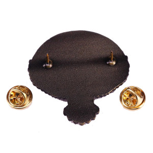 Vue Arrierre Pins Tête de Mort Biker : Ride Forever Ailes Sombres