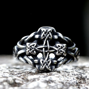 Bague Viking Midgard "Nœud d'Éternité"